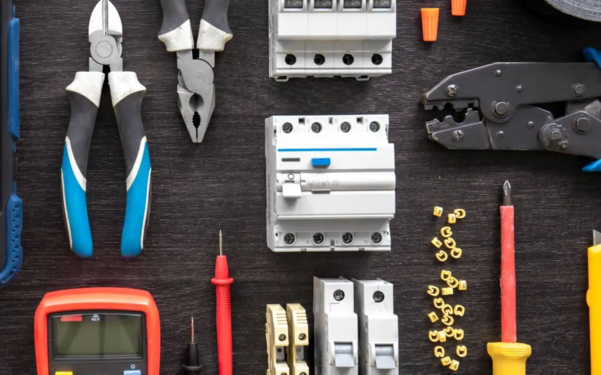 Modern electrical fittings and wiring materials